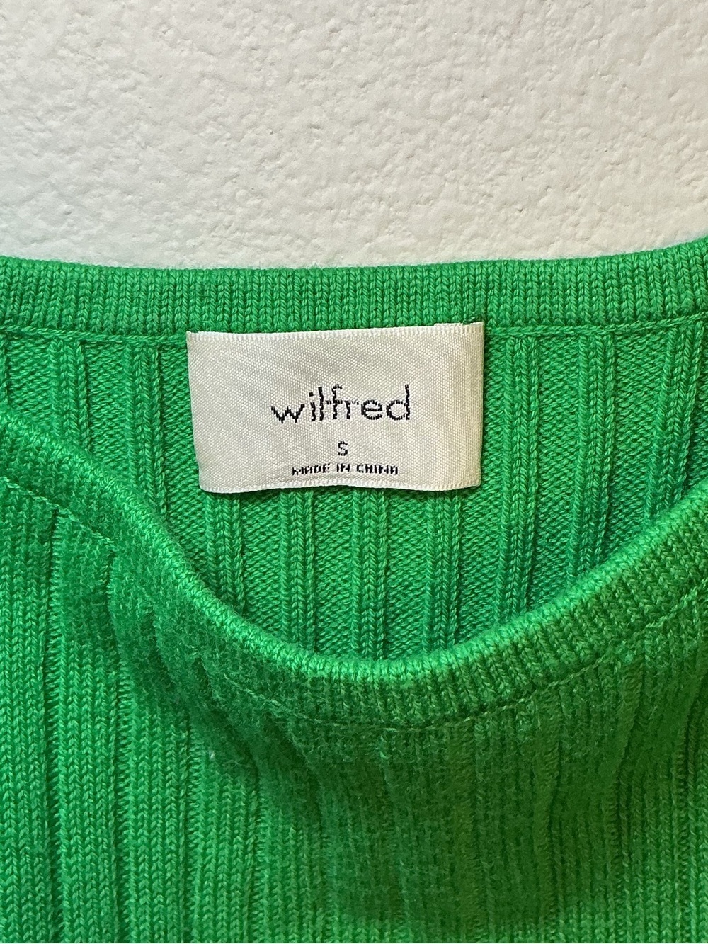 Wilfred Green Ribbed Crop Tank Top - Women - Picture 4 of 7